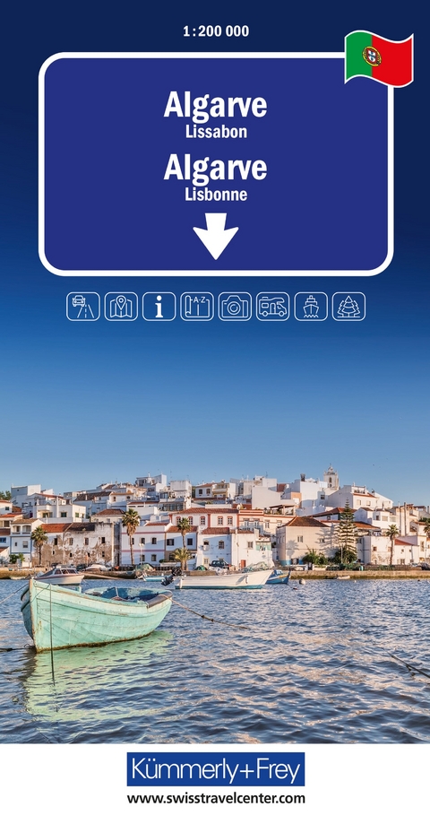 Kümmerly+Frey Regional-Strassenkarte Algarve 1:200.000