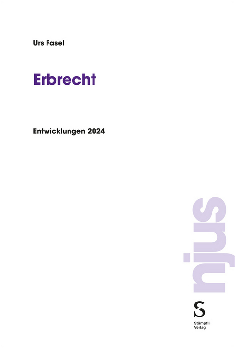 Erbrecht - Urs Fasel