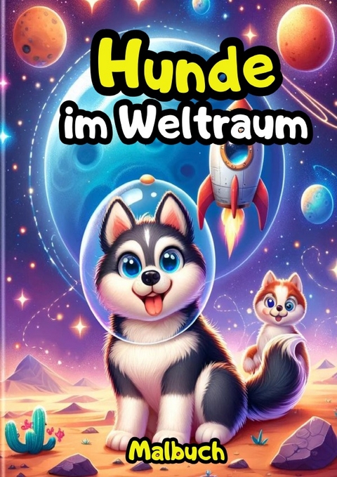 Hunde im Weltraum Malbuch - Adriana Saru