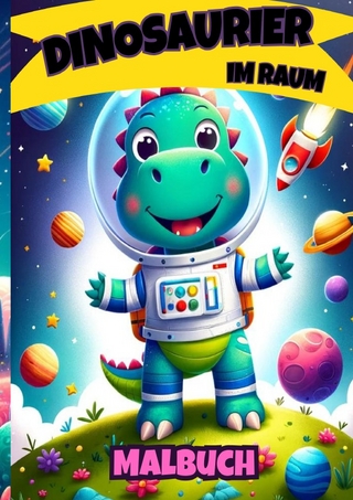 Dinosaurier im Weltraum Malbuch