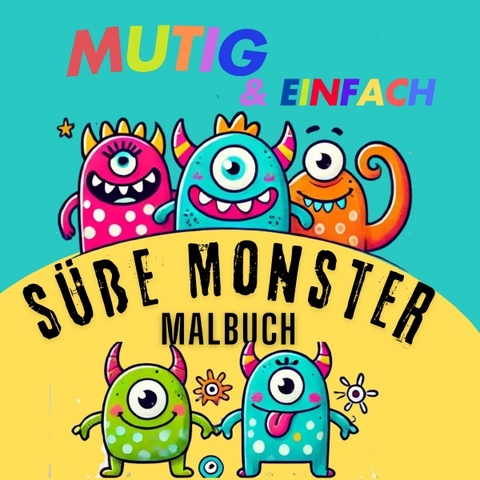 Niedliche Monster Malbuch - Adriana Saru
