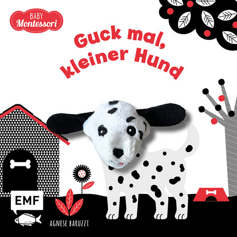 Kontrastbuch f&uuml;r Babys mit Fingerpuppe: Guck mal, kleiner Hund - Agnese Baruzzi, Ingrid Ickler