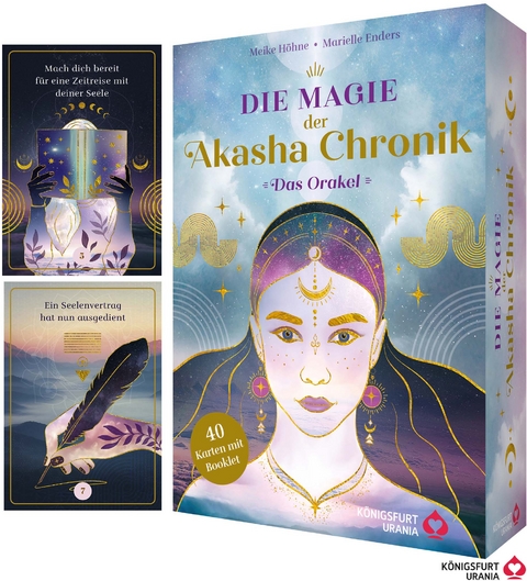 Die Magie der Akasha Chronik - Das Orakel - 40 Orakelkarten und 160-seitiges Booklet - Meike H&ouml;hne, Marielle Enders