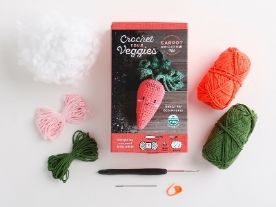 Crochet Your Veggies Amigurumi Kit Carrot - Ltd. Schiffer Publishing
