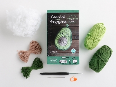 Crochet Your Veggies Amigurumi Kit Avocado - Ltd. Schiffer Publishing
