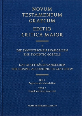 ECM I.1/2 Matth&auml;usevangelium. Begleitende Materialien - 