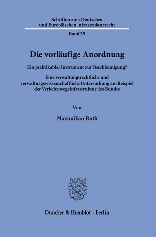 Die vorläufige Anordnung