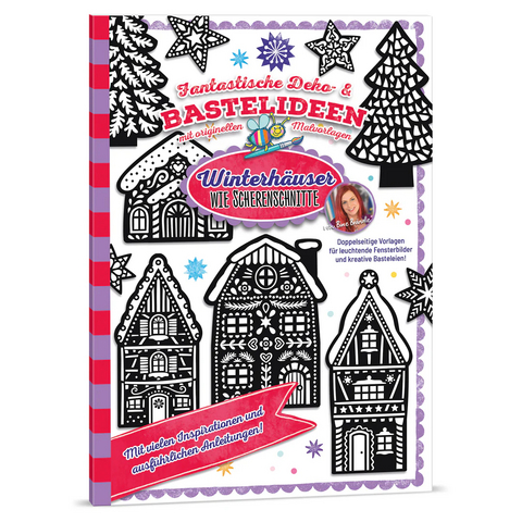 Deko- & Bastelideen - Winterhäuser wie Scherenschnitte - Bine Brändle