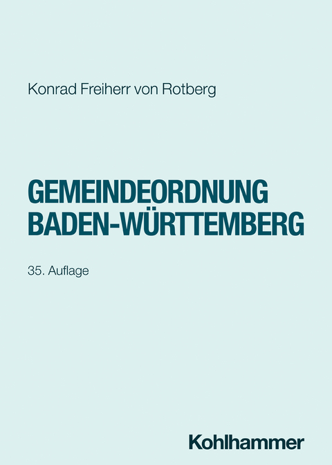 Gemeindeordnung Baden-W&uuml;rttemberg - 