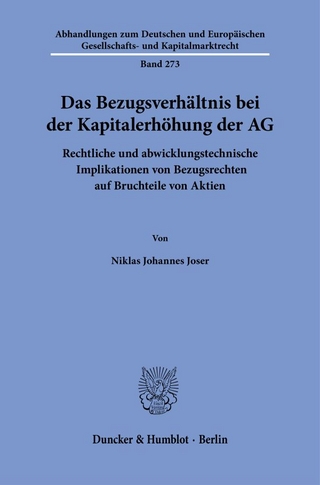 Das Bezugsverhältnis bei der Kapitalerhöhung der AG