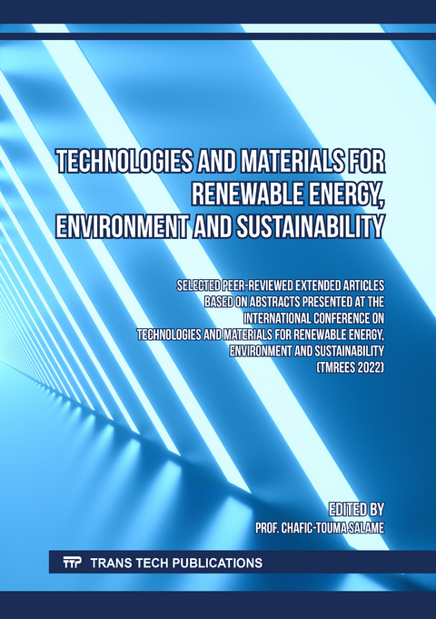 Technologies and Materials for Renewable Energy, Environment and Sustainability - 