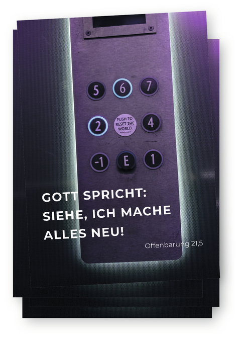 Postkarte zur Jahreslosung 2026 - 10 Karten im Set