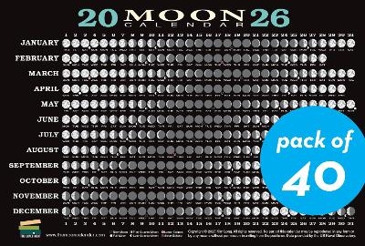 2026 Moon Calendar Card (40 pack) - Kim Long
