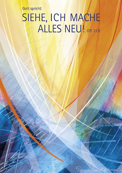 Jahreslosung 2026 - Hoffnungsvoll - Kunstblatt 40 x 60 cm