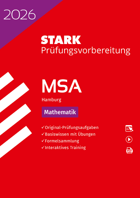 STARK Mathematik - MSA 2026 Hamburg - Pr&uuml;fungsvorbereitung