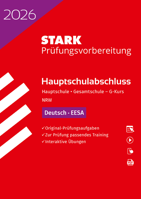 STARK Deutsch G-Kurs - Hauptschulabschluss (EESA) 2026 NRW - Pr&uuml;fungsvorbereitung