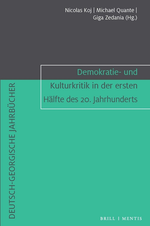 Demokratie- und Kulturkritik in der ersten Hälfte des 20. Jahrhunderts - 