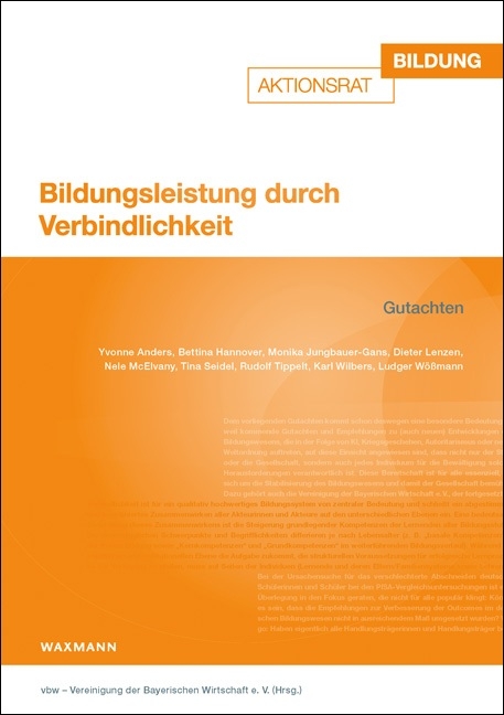 Bildungsleistung durch Verbindlichkeit