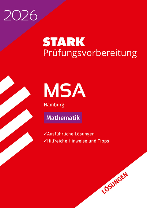 STARK Lösungen zu Mathematik - MSA 2026 Hamburg - Prüfungsvorbereitung