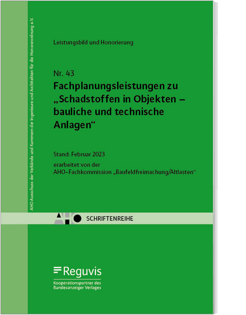 Fachplanungsleistungen zu &bdquo;Schadstoffen in Objekten &ndash; bauliche und technische Anlagen&ldquo; (Bundle)