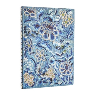 2026 Blue Willow (Celebrate Hanfu) Midi 12-month Horizontal Softcover Flexi Dayplanner 2026 (Elastic Band Closure)