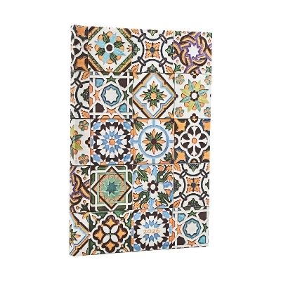 2026 Porto (Portuguese Tiles) Maxi 12-month Horizontal Hardcover Flexi Dayplanner 2026 (Elastic Band Closure) -  Paperblanks