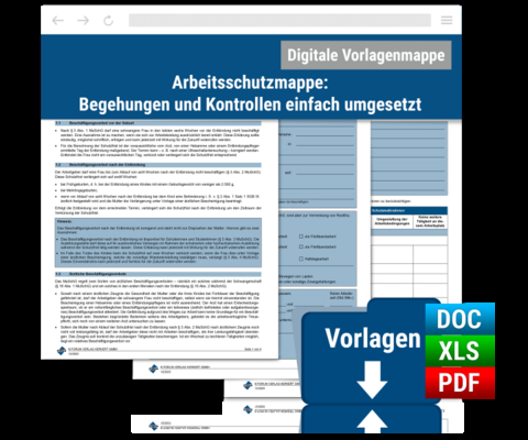 Arbeitsschutzmappe: Begehungen und Kontrollen einfach umgesetzt