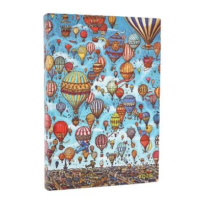 2026 Balloon Festival (Pierre the Maze Detective) Midi 12-month Day-at-a-Time Softcover Flexi Dayplanner 2026 (Elastic Band Closure) -  Paperblanks