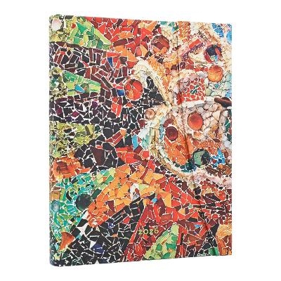 2026 Gaudi's Sun (Gaudi&rsquo;s Mosaics) Ultra 12-month Day-at-a-Time Hardcover Flexi Dayplanner 2026 (Wrap Closure) -  Paperblanks