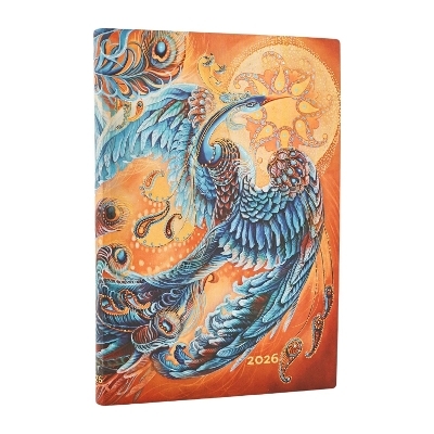 2026 Skybird (Birds of Happiness) Midi 12-month Vertical Softcover Flexi Dayplanner 2026 (Elastic Band Closure) -  Paperblanks