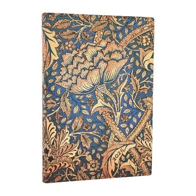 2026 Morris Windrush (William Morris) Midi 12-month Horizontal Softcover Flexi Dayplanner 2026 (Elastic Band Closure) -  Paperblanks