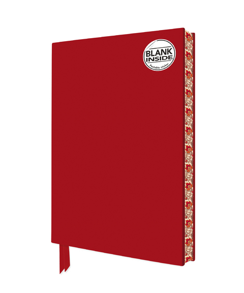 Ruby Red Blank Artisan Notebook (Flame Tree Journals) - 