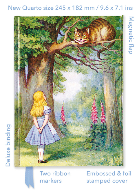 John Tenniel: Alice and the Cheshire Cat (Foiled Quarto Journal) - 