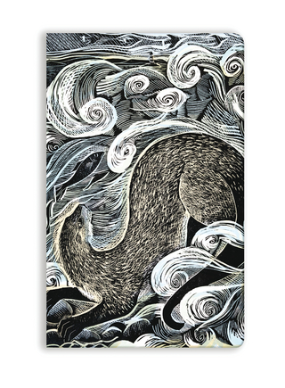 Angela Harding: Shetland Otter, Shetland Sea (Soft Touch Journal)