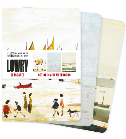 L.S. Lowry: Seascapes Set of 3 Midi Notebooks - 