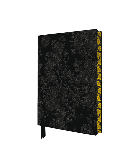 Uematsu Hobi: Box Decorated with Chrysanthemums Artisan Art Pocket Notebook (Flame Tree Journals) - 