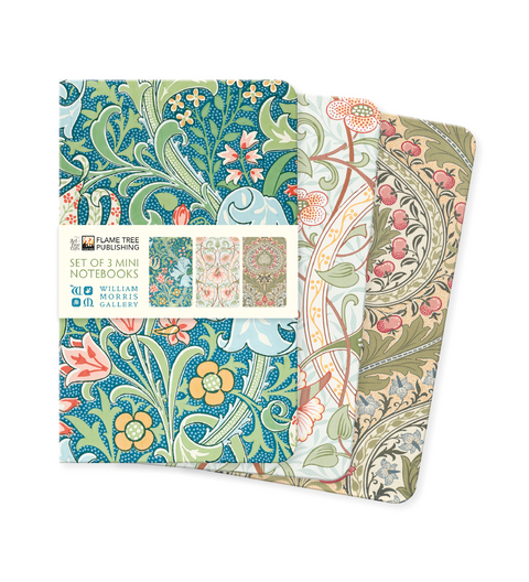 William Morris Gallery Set of 3 Mini Notebooks - 