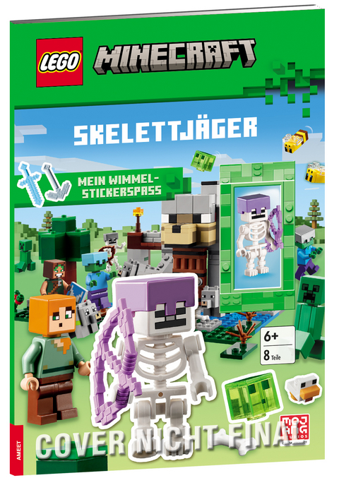 LEGO&reg; - Minecraft&reg; - Skelettj&auml;ger - Mein Wimmel-Stickerspa&szlig;