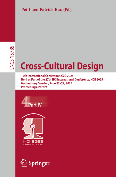 Cross-Cultural Design - 