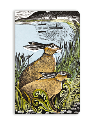 Angela Harding: Rathlin Hares (Soft Touch Journal)
