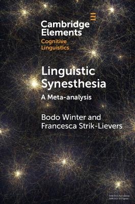 Linguistic Synesthesia - Bodo Winter, Francesca Strik-Lievers