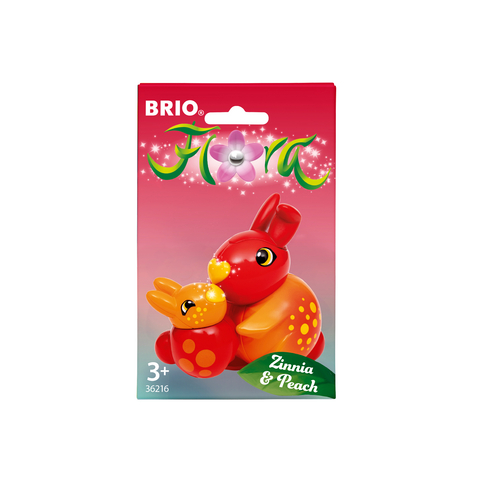 BRIO Flora - 36216 Zinnia & Peach | Spielfiguren f&uuml;r endlosen fantasievollen Spielspa&szlig; f&uuml;r M&auml;dchen und Jungen ab 3 Jahren - wundersch&ouml;nes Geschenk