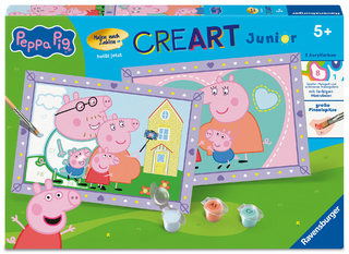 CreArt, Malen nach Zahlen Junior Peppa Wutz - Peppa's Familie