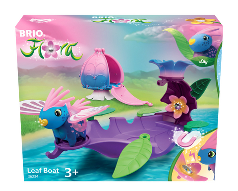 BRIO Flora - 36234 Lilys Blatt-Boot | Spielset f&uuml;r endlosen fantasievollen Spielspa&szlig; f&uuml;r M&auml;dchen und Jungen ab 3 Jahren - wundersch&ouml;nes Geschenk