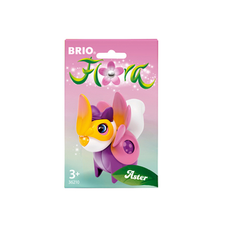 BRIO Flora - 36210 Aster im Blumen-Outfit | Spielset für endlosen fantasievollen Spielspaß für Mädchen und Jungen ab 3 Jahren - wunderschönes Geschenk