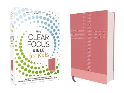 NIrV, Clear Focus Bible for Kids (Help Kids with ADHD or Dyslexia Read with Confidence), Leathersoft, Pink -  Zondervan