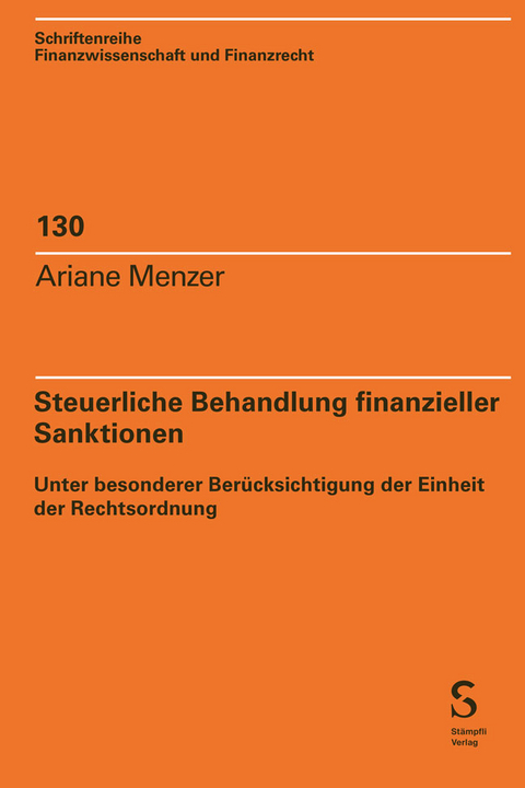 Steuerliche Behandlung finanzieller Sanktionen - Ariane Menzer