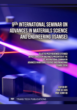 9th International Seminar on Advances in Materials Science and Engineering (ISAMSE) - 