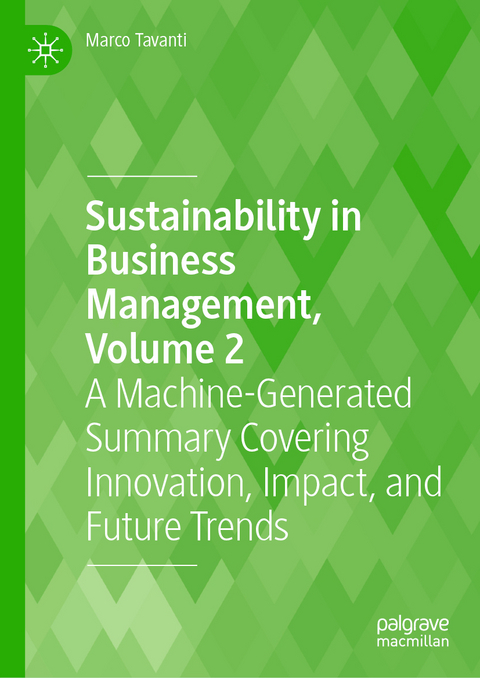 Sustainability in Business Management, Volume 2 - Marco Tavanti