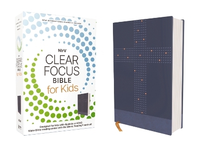 NIrV, Clear Focus Bible for Kids (Help Kids with ADHD or Dyslexia Read with Confidence), Leathersoft, Blue -  Zondervan